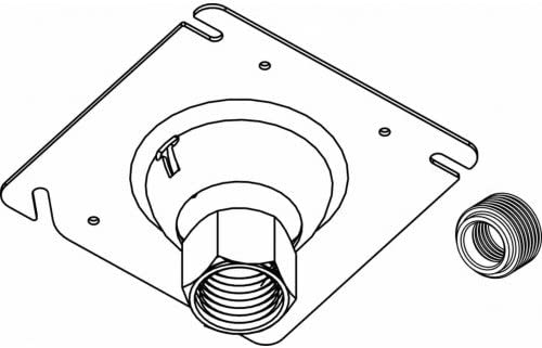 4" SQUARE SWIVEL-TYPE COVER, 3/4-1/2 R.B.