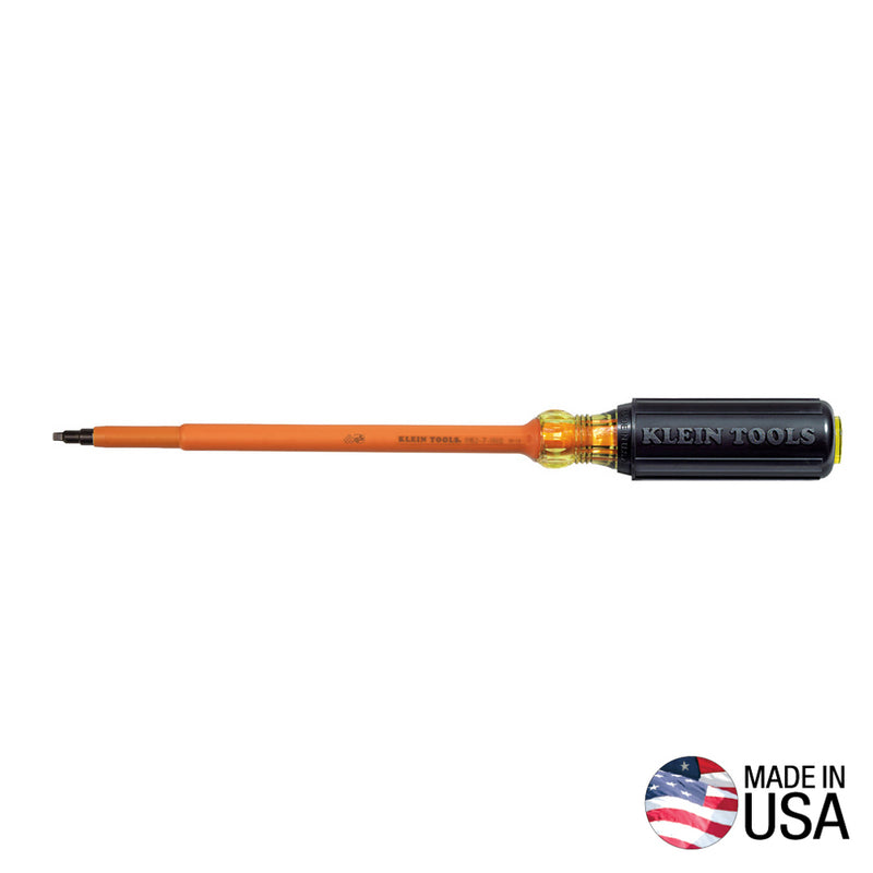 Load image into Gallery viewer, Klein Tools Insulated Screwdriver, #2 Square, 7-Inch Round Shank 662-7-INS
