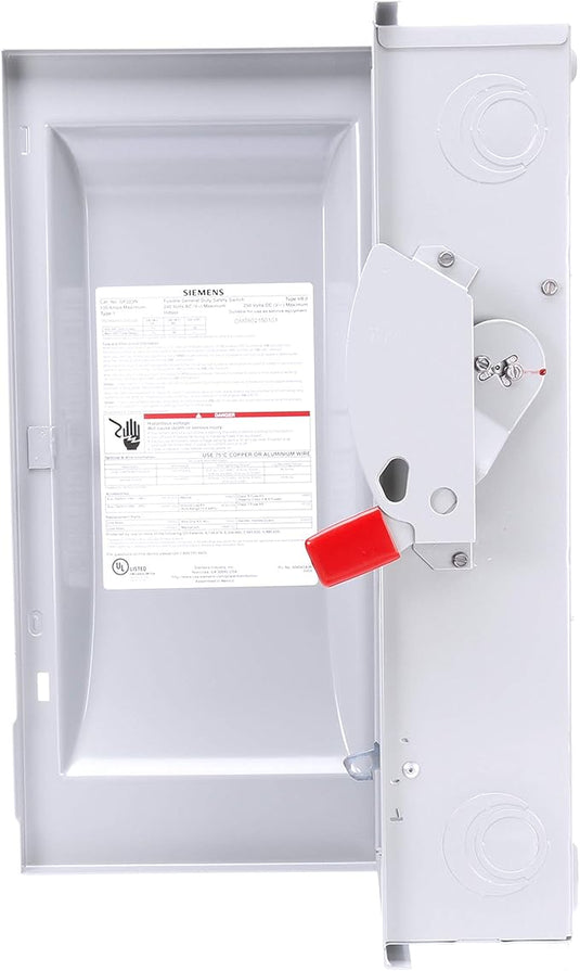 Siemens 100A 2 Phase Indoor Fused Disc SW. 240V. GF223N