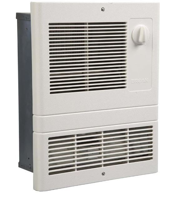 Broan-NuTone 9815WH High Capacity Wall Heater with Built-In Adjustable Thermostat NUT-9815WH