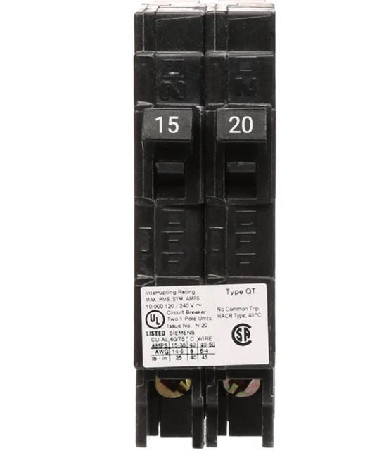 Siemens Tandem Circuit Breaker Q1520