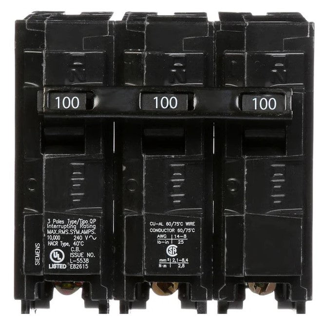 Siemens 100 Amp Circuit Breaker Q3100