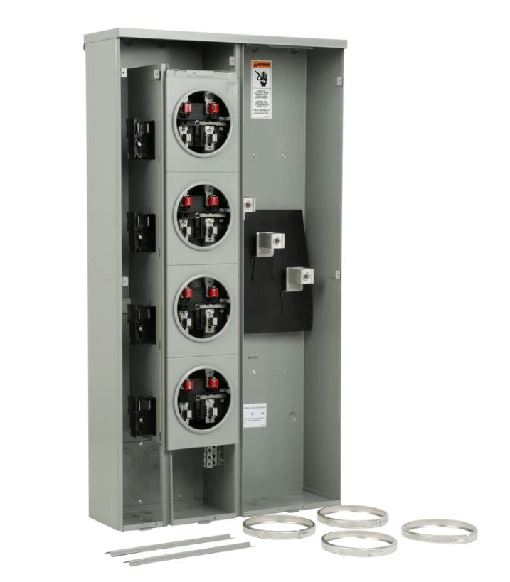 Load image into Gallery viewer, Siemens  400-Amp 4-Jaw 125-Amp Per Position Metering Unit - Ring Type Cover WP4411
